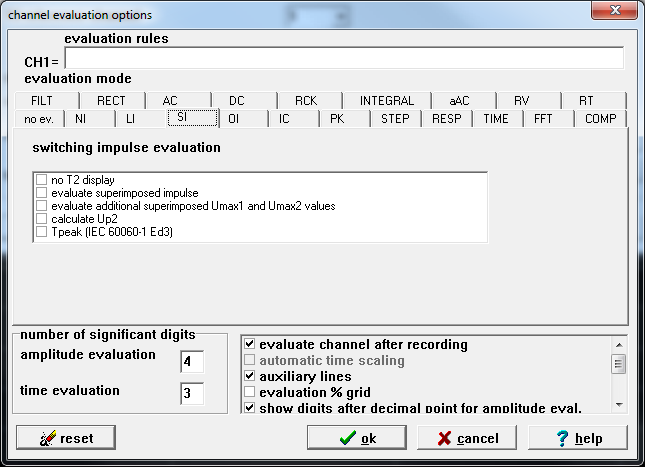 evaluation-mode SI